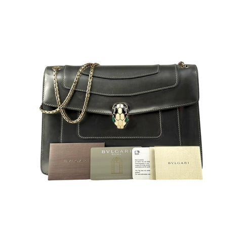 BvlgariSerpenti Forever Shoulder Bag Patent Medium