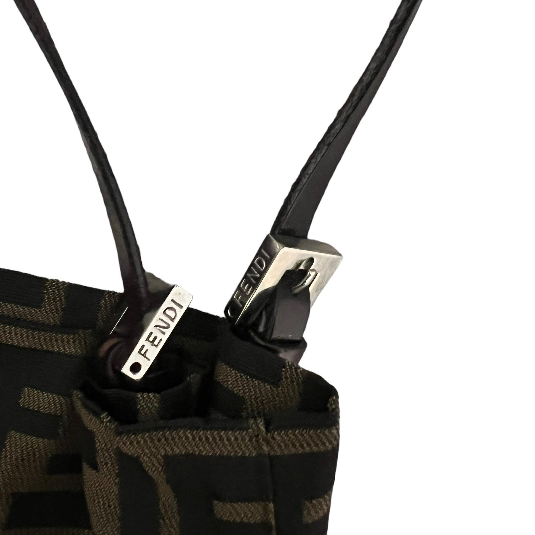 Fendi Logo Shopper Tote Cloth Tote - Loop Vintage