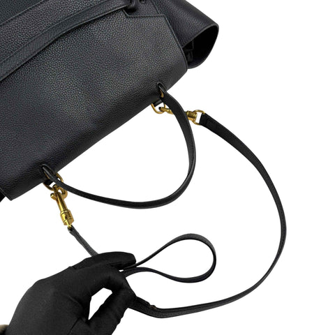 Celine Black Grained Calfskin Leather Micro Belt Bag