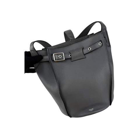 Celine Big Bag Bucket Grey Leather crossbody bag