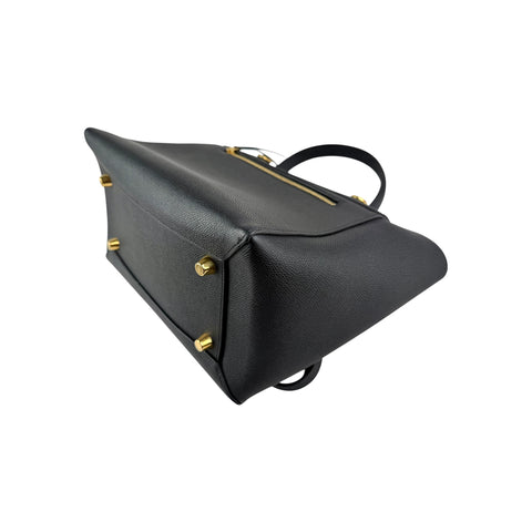 Celine Black Grained Leather Mini Belt Bag