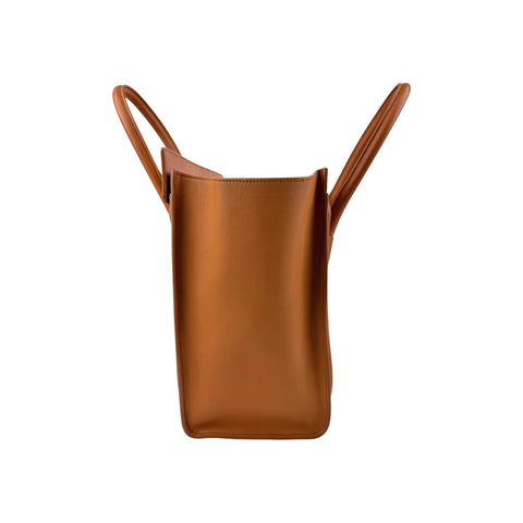 Celine Camel Leather Micro Luggage Tote Bag