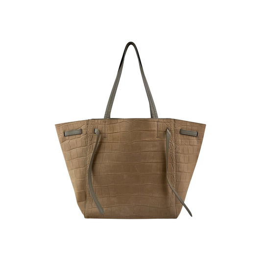 Celine Embossed Small Cabas Phantom Tote