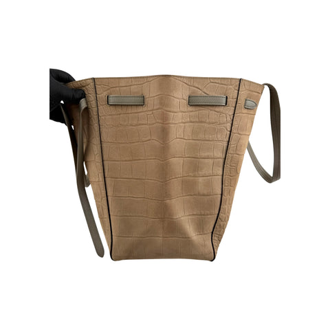 Celine Embossed Small Cabas Phantom Tote