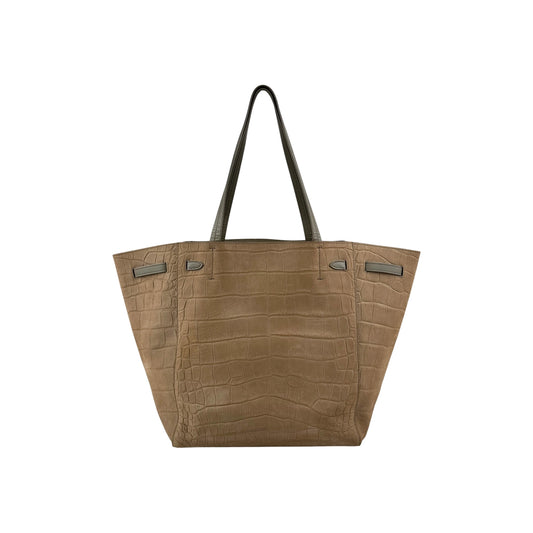 Celine Embossed Small Cabas Phantom Tote