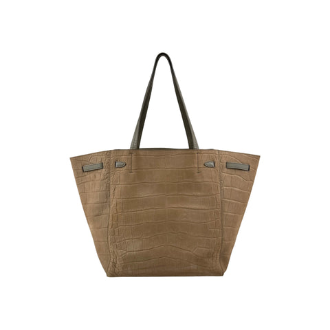 Celine Embossed Small Cabas Phantom Tote