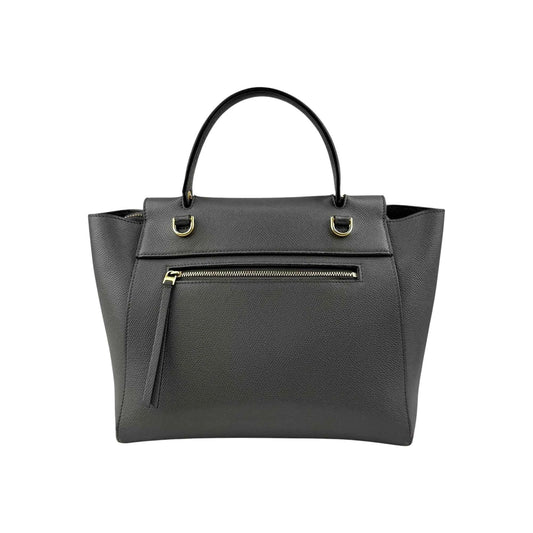 Celine Grey  Grained Calfskin Leather Micro Belt Bag