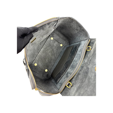 Celine Grey Grained Calfskin Leather Mini Belt Bag