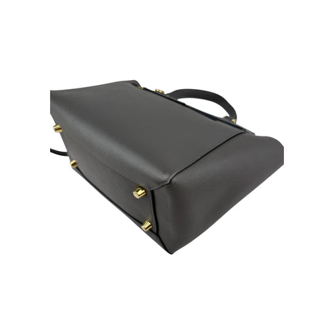 Celine Grey Grained Calfskin Leather Mini Belt Bag