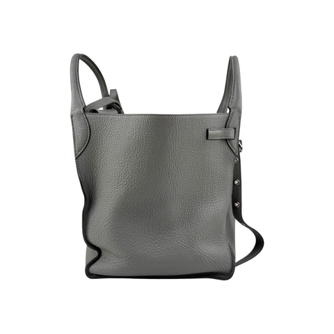 Celine Grey Leather Long Strap Small Big Bag