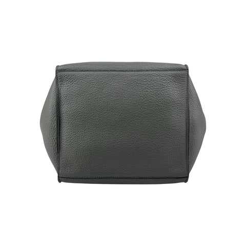 Celine Grey Leather Long Strap Small Big Bag