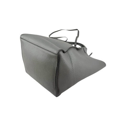 Celine Grey Leather Long Strap Small Big Bag