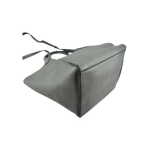 Celine Grey Leather Long Strap Small Big Bag