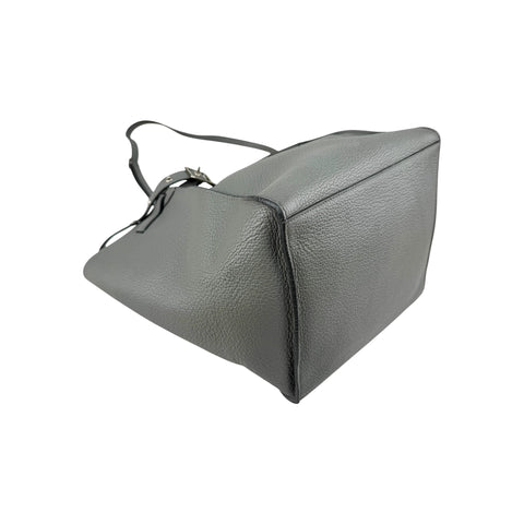 Celine Grey Leather Long Strap Small Big Bag