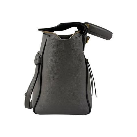 Celine Grey Leather Micro Belt Bag