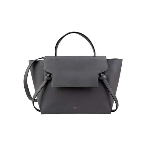 Celine Grey Smooth Leather Mini Belt Bag