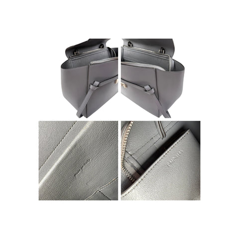 Celine Grey Smooth Leather Mini Belt Bag