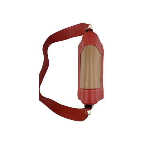 Celine Red Leather Medium Frame Bag