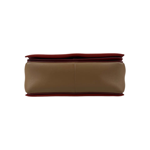 Celine Red Leather Medium Frame Bag
