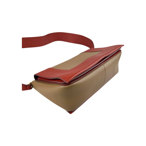 Celine Red Leather Medium Frame Bag