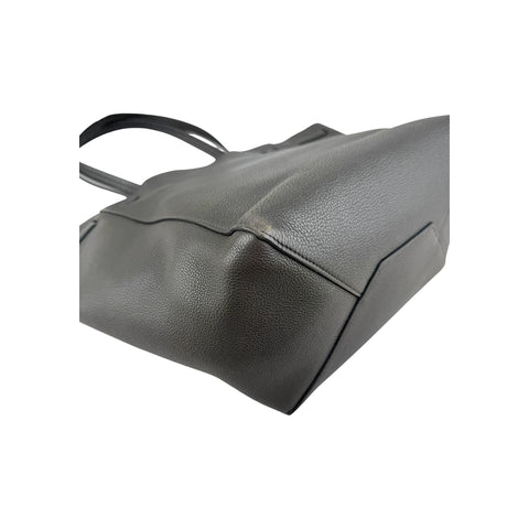 Celine Soft Grained Calfskin Belt Cabas Phantom Grey Tote