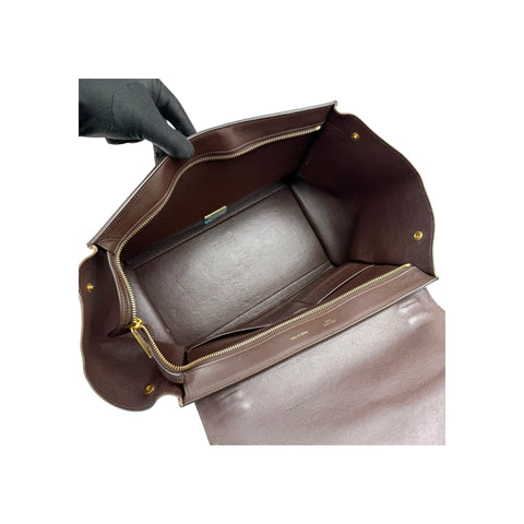 Celine Tri-Color Leather Medium Trapeze Bag