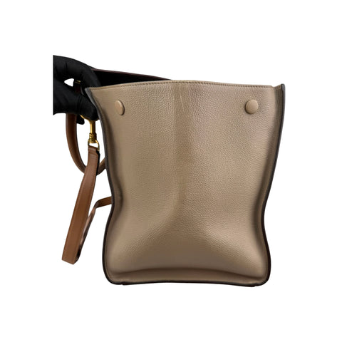 Celine Tri-Color Leather Medium Trapeze Bag