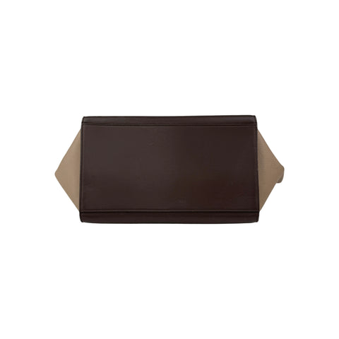 Celine Tri-Color Leather Medium Trapeze Bag