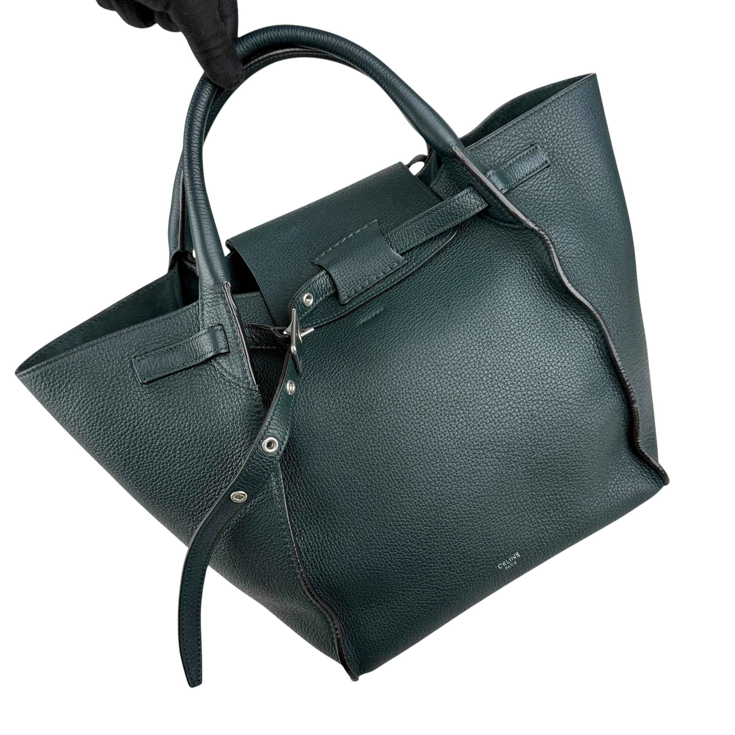 Celine Big Bag leather handbag Green