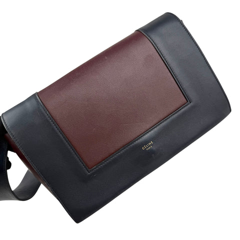 celine frame leather crossbody bag back