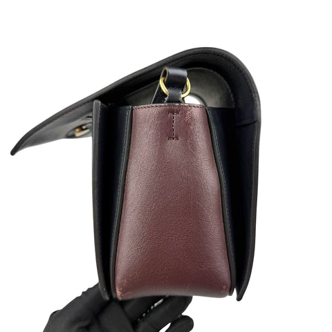 celine frame leather crossbody bag left