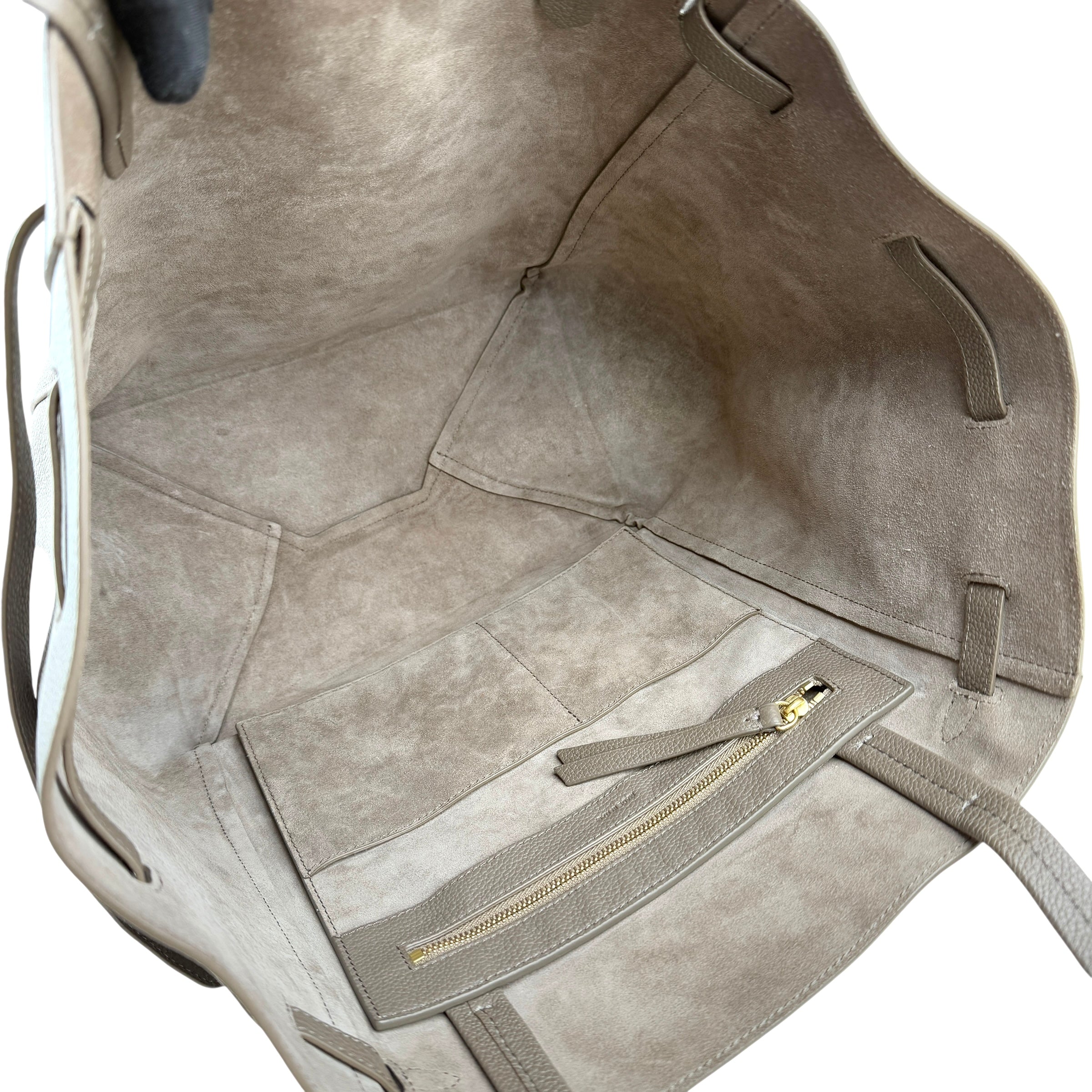 celine medium phantom cabas tote inside