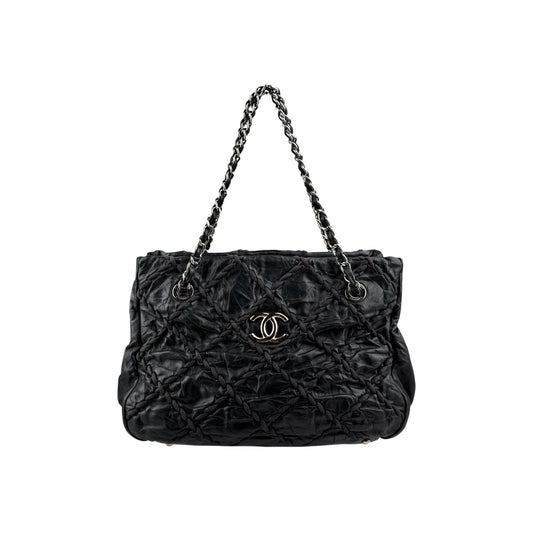 Chanel Black Calfskin Ultra Stitch Tote