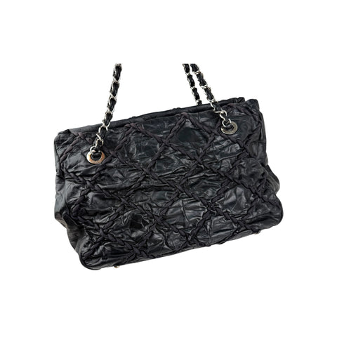 Chanel Black Calfskin Ultra Stitch Tote