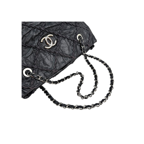 Chanel Black Calfskin Ultra Stitch Tote