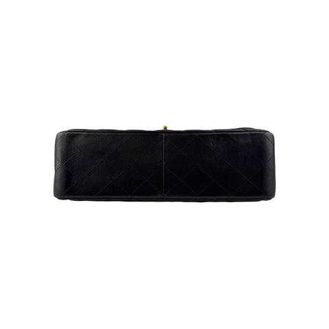 Chanel Black Quilted Lambskin Jumbo Classic Double Flap Bag Gold Hardware