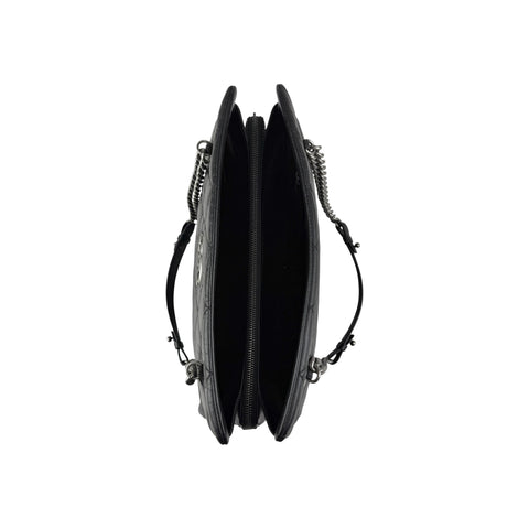Chanel Black Quilted Leather Large Zip Shopping Tote Bag