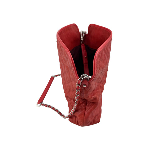 Chanel Caviar Quilted French Riviera Hobo Rouge