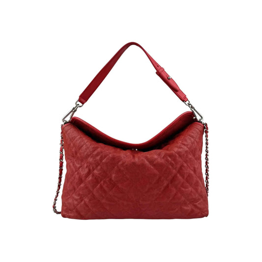 Chanel Caviar Quilted French Riviera Hobo Rouge