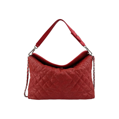 Chanel Caviar Quilted French Riviera Hobo Rouge