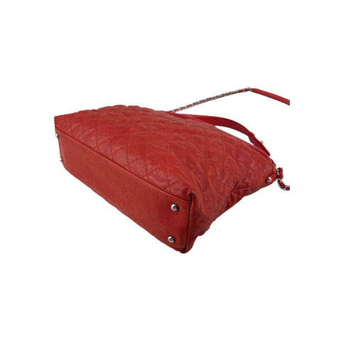 Chanel Caviar Quilted French Riviera Hobo Rouge