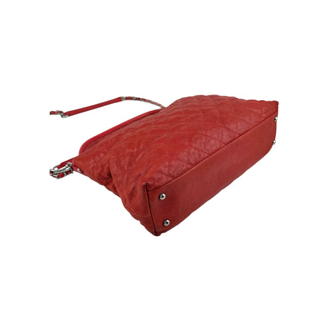 Chanel Caviar Quilted French Riviera Hobo Rouge