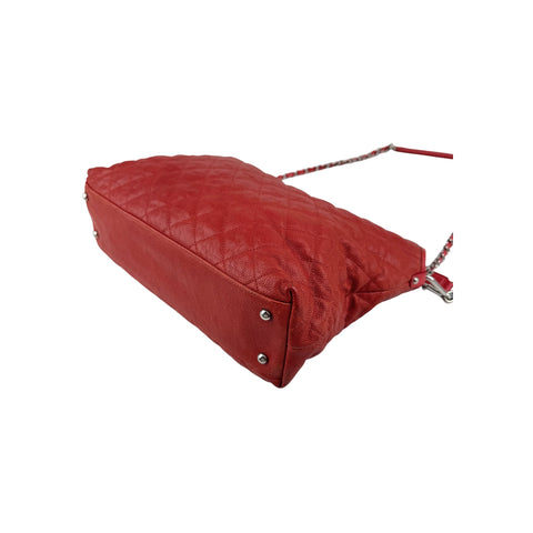 Chanel Caviar Quilted French Riviera Hobo Rouge