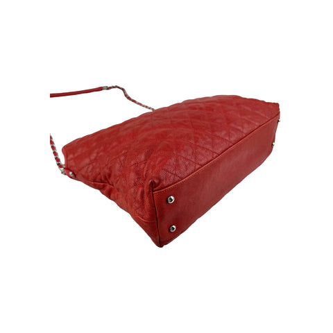 Chanel Caviar Quilted French Riviera Hobo Rouge