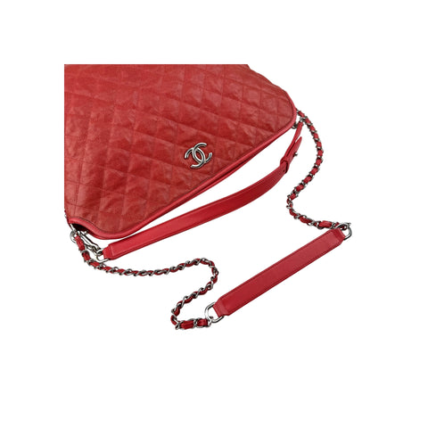 Chanel Caviar Quilted French Riviera Hobo Rouge