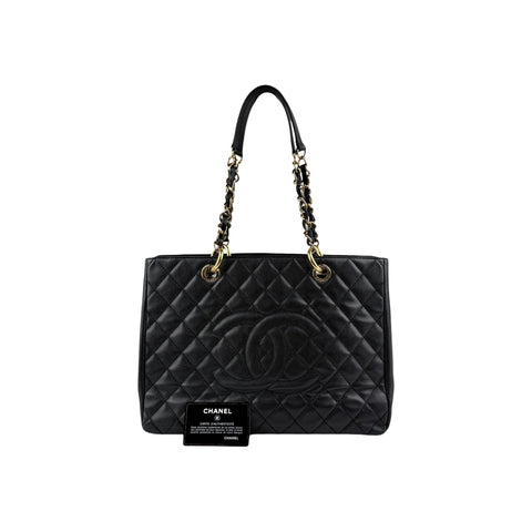 Chanel Grand Shopping Tote black caviar leather