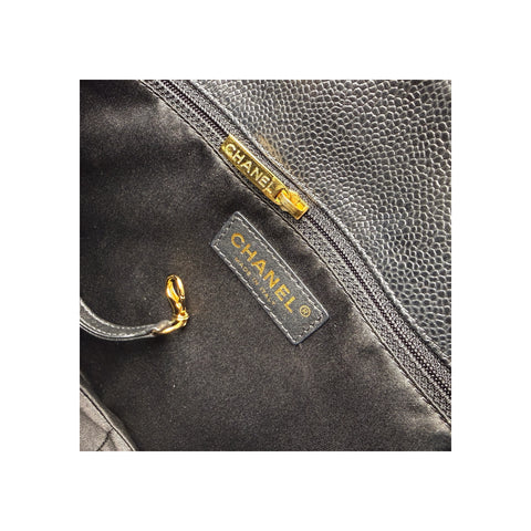 Chanel Grand Shopping Tote black caviar leather