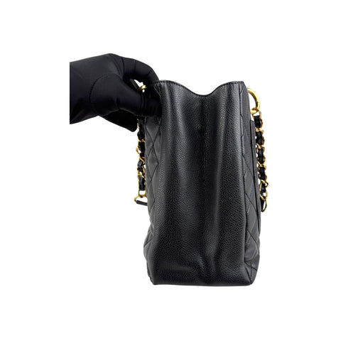 Chanel Grand Shopping Tote black caviar leather