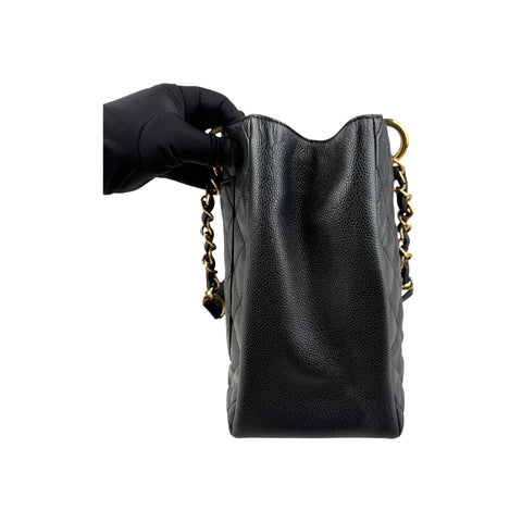 Chanel Grand Shopping Tote black caviar leather