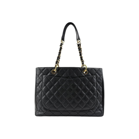 Chanel Grand Shopping Tote black caviar leather